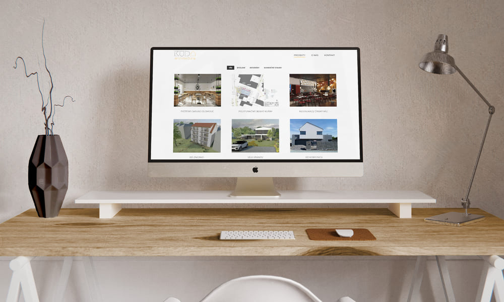 KUDA architecture web mockup