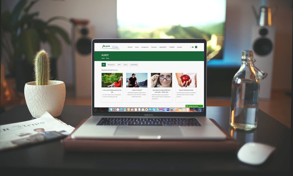 MADIO web mockup